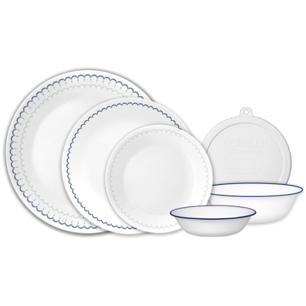 Corelle? Caspian Lace 66-piece Dinnerware Set, Service for 12