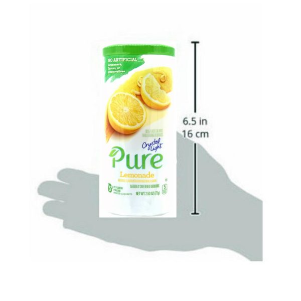 Crystal Light Pure Lemonade Drink Mix, 10-Quart Canister (6 Canister Pack) - Image 6