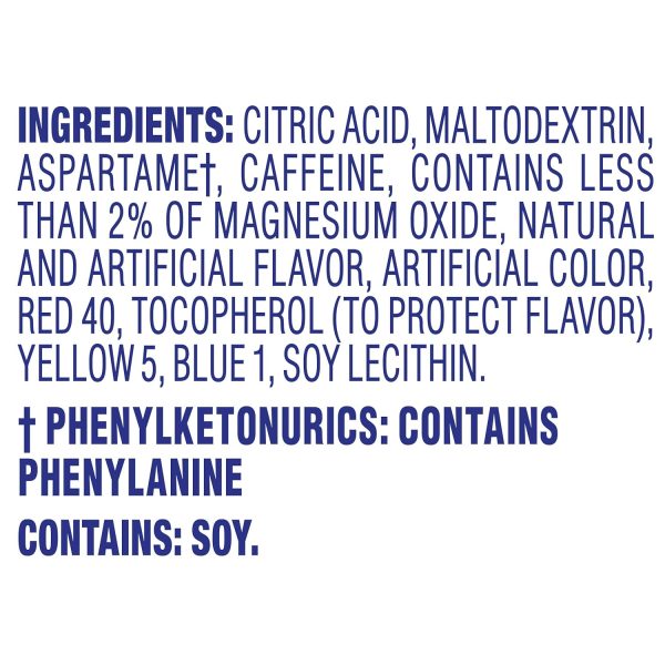 Crystal Light Sugar-Free Energy Wild Strawberry Low Calories Powdered Drink Mix 72 Count Pitcher Packets - Image 5