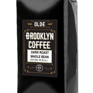 Dark Roast Whole Bean Coffee   5LB Bag For A Classic Black Coffee, Breakfast, House Gourmet, Italian Espresso- Roasted in New York