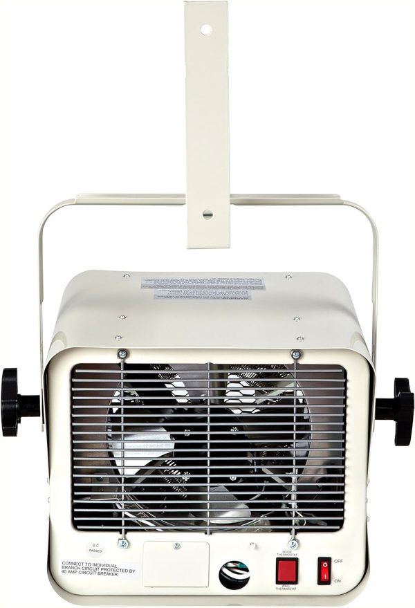 Dr. Infrared Heater DR-975 7500-Watt 240-Volt Hardwired Shop Garage Electric Heater, Wall/Ceiling Mounted with Remote Controlled Thermostat Gray - Image 4