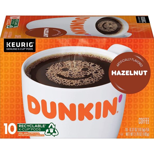 Dunkin  Hazelnut Flavored Coffee, 60 Keurig K-Cup Pods - Image 2