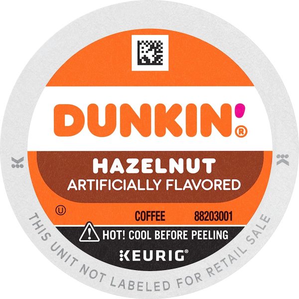 Dunkin  Hazelnut Flavored Coffee, 60 Keurig K-Cup Pods - Image 3