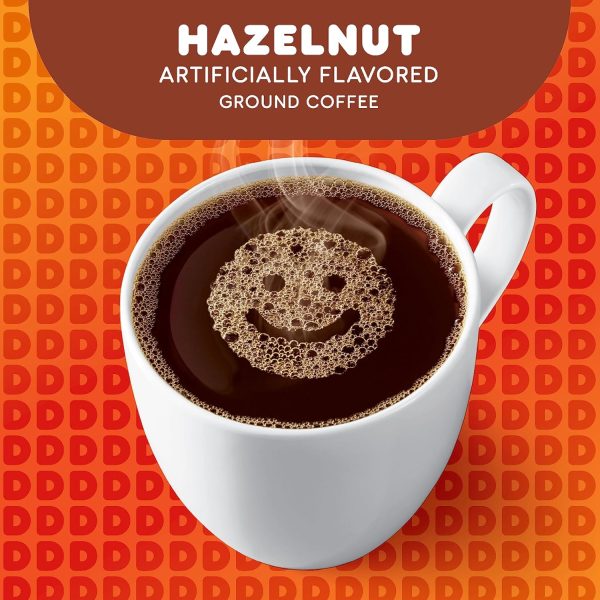 Dunkin  Hazelnut Flavored Ground Coffee, 18 Ounce (Pack of 6) - Image 7