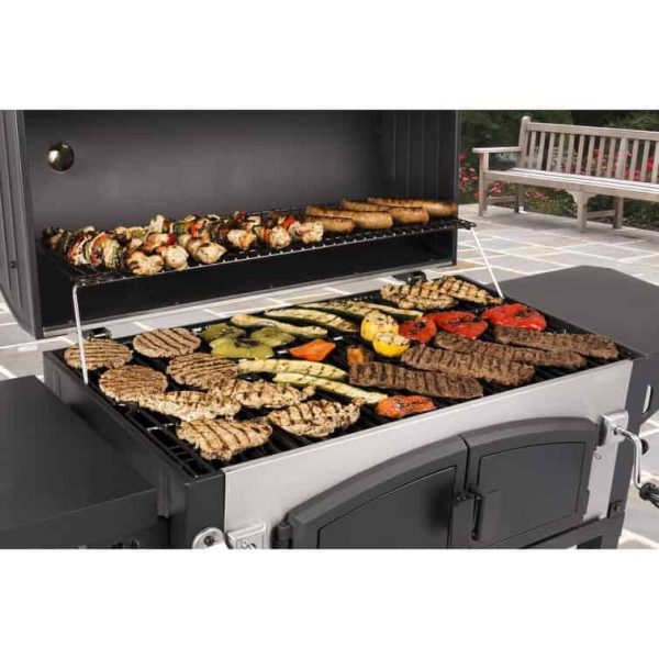 Dyna-Gio 32  Barrel Charcoal Grill with Side Shelves - Image 4