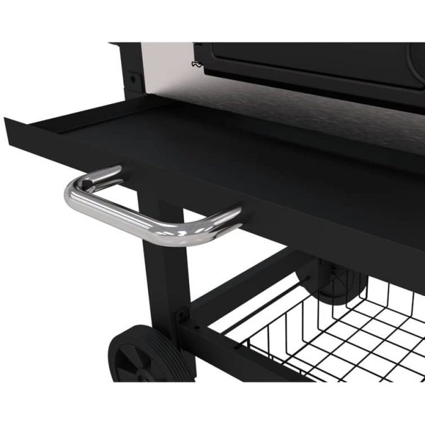 Dyna-Gio 32  Barrel Charcoal Grill with Side Shelves - Image 6