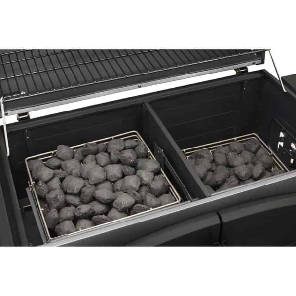 Dyna-Gio 32  Barrel Charcoal Grill with Side Shelves - Image 7