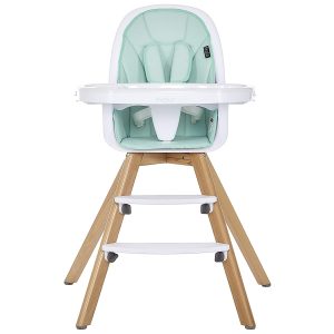 Zoodle 3-in-1 High Chair I Booster Feeding Chair I Modern Design I Toddler Chair I Removable Cushion I Adjustable Tray I Baby and Toddler, Mint