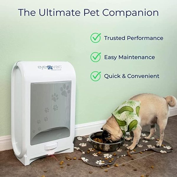 Pet Touchless Vacuum Automatic Dustpan   Ultra Fast   Powerful   Great for Sweeping Cat Dog Pet Hair Food Dirt Kitchen, Corded Canister Vacuum, Bagless, Automatic Sensors, 1400 Watt (White) - Image 3