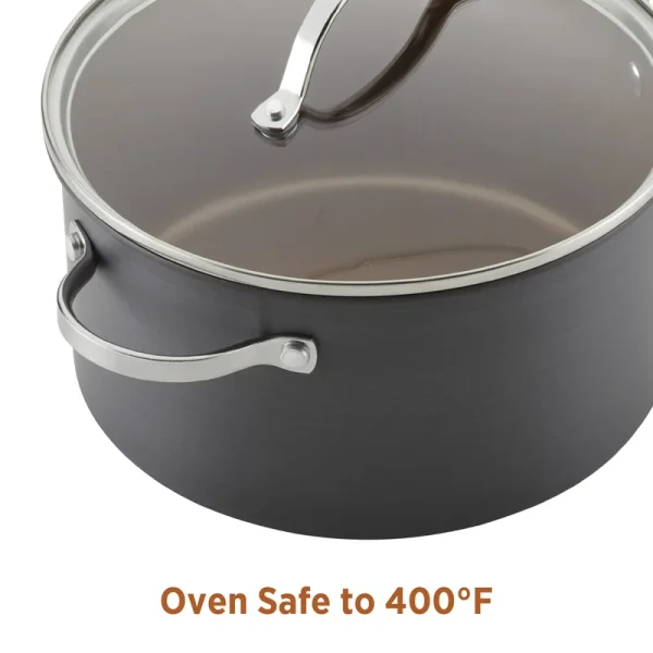 80183 11-Piece Gray Hard-Anodized Nonstick Cookware Set - Image 9