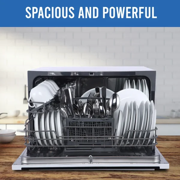FCD06ABBWHA 21 in. White Digital Portable 0120-volt Dishwasher with 7-Cycles with 6-Place Settings Capacity - Image 2