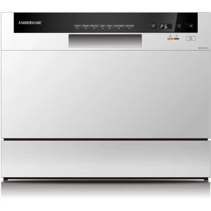 FCD06ABBWHA 21 in. White Digital Portable 0120-volt Dishwasher with 7-Cycles with 6-Place Settings Capacity