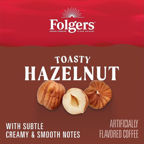 Folgers Toasty Hazelnut Flavored Coffee, 72 Keurig K-Cup Pods - Image 3