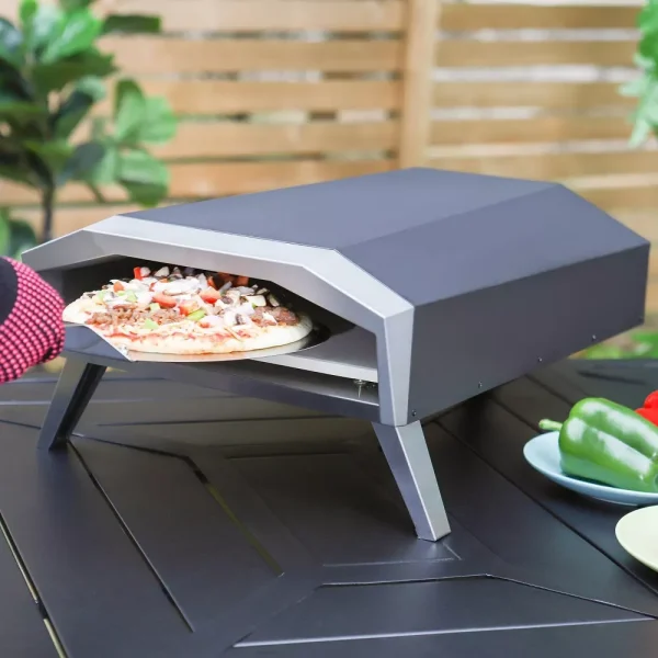 Captiva Designs E02GR011 Propane Gas Outdoor Pizza Oven   Black - Image 9