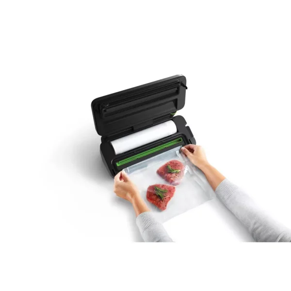 FoodSaver Premier Vacuum Sealer with Dry/Moist/Marinate Modes, Roll Storage and Cutter Bar, and Bags and Roll Starter Kit   Black - Image 4