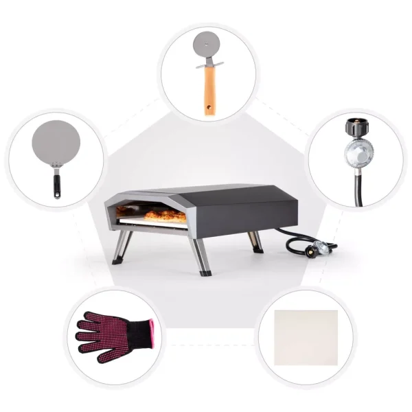 Captiva Designs E02GR011 Propane Gas Outdoor Pizza Oven   Black - Image 10