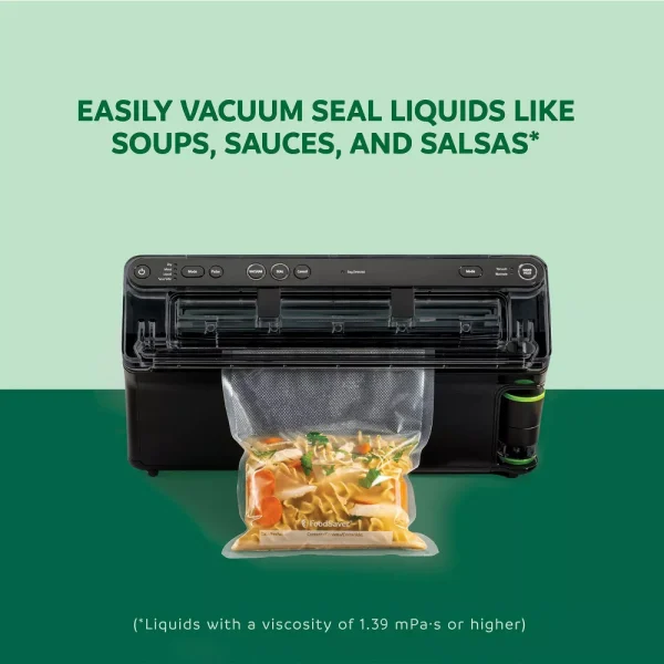 FoodSaver Elite All-in-One Liquid Plus Vacuum Sealer with Bags and Roll Black - Image 10