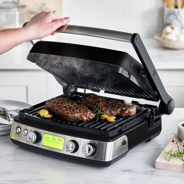 GreenPan Elite Ceramic Nonstick 7-in-1 Multi-Function Contact Grill   Griddle and Waffle Maker - Image 3
