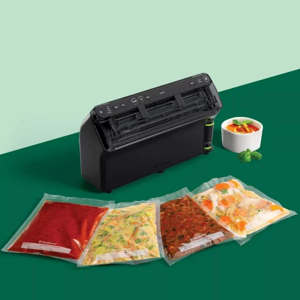 FoodSaver Elite All-in-One Liquid Plus Vacuum Sealer with Bags and Roll Black - Image 2