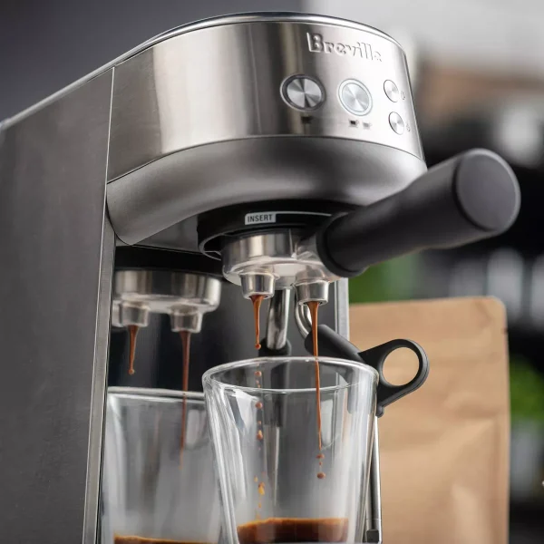 Bambino Stainless Steel Espresso Maker Silver BES450BSS - Image 4