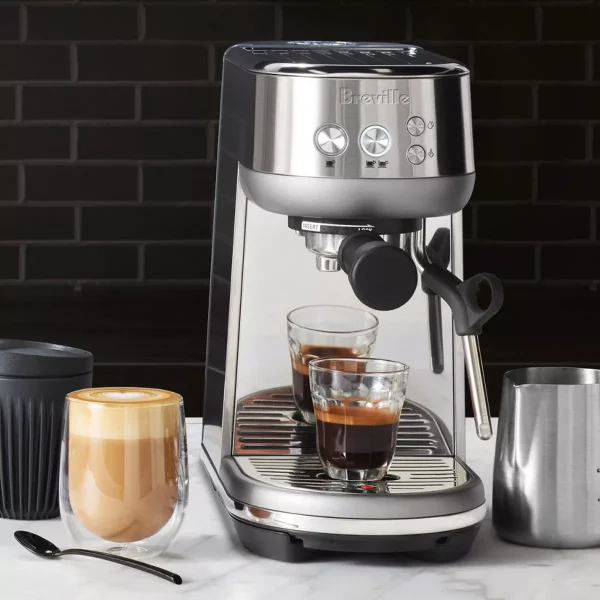 Bambino Stainless Steel Espresso Maker Silver BES450BSS - Image 2