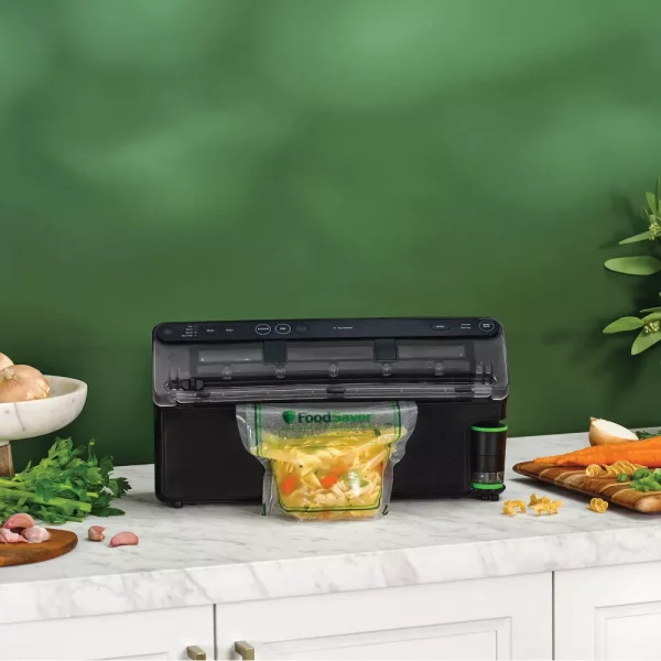 FoodSaver Elite All-in-One Liquid Plus Vacuum Sealer with Bags and Roll Black - Image 3