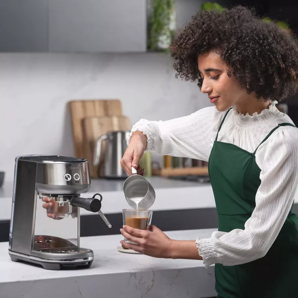 Bambino Stainless Steel Espresso Maker Silver BES450BSS - Image 5