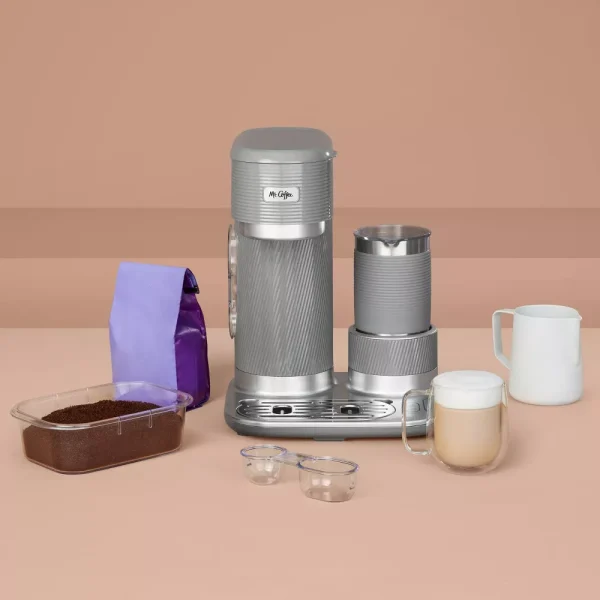 Mr. Coffee Latte Lux 4-in-1 Iced and Hot Single-Serve Coffee Maker with One-Touch Automatic Milk Frother - Image 8