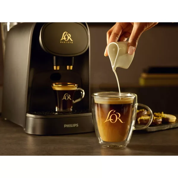 L OR Barista System Coffee and Espresso Machine with Milk Frother and 20 Capsules - Image 4