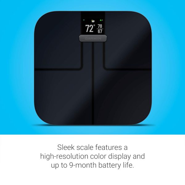 Garmin Index S2, Smart Scale with Wireless Connectivity, Measure Body Fat, Muscle, Bone Mass, Body Water% and More, Black (010-02294-02) - Image 5