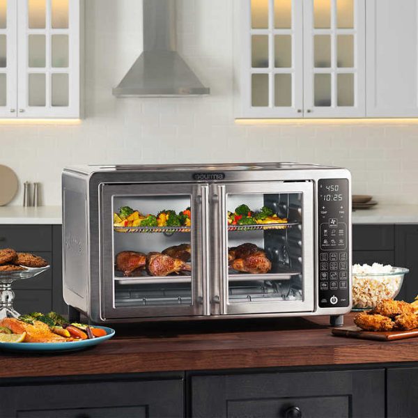 Gourmia 43L XL 12-Slice Digital Air Fryer Oven with Single-Pull French Doors - Image 2