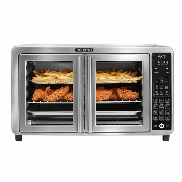 Gourmia 43L XL 12-Slice Digital Air Fryer Oven with Single-Pull French Doors - Image 3