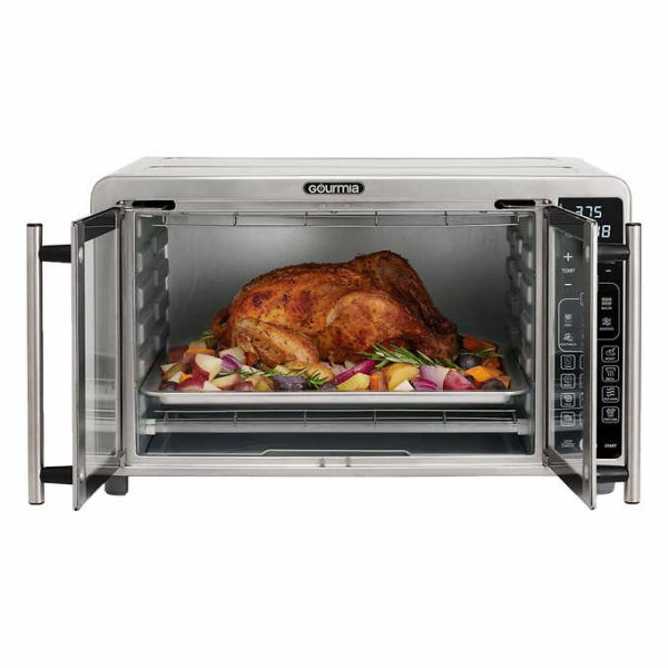 Gourmia 43L XL 12-Slice Digital Air Fryer Oven with Single-Pull French Doors - Image 6