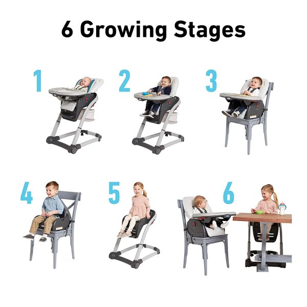 Blossom 6 in 1 Convertible High Chair, Redmond - Image 2