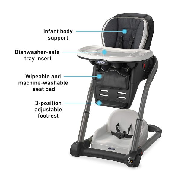 Blossom 6 in 1 Convertible High Chair, Redmond - Image 6