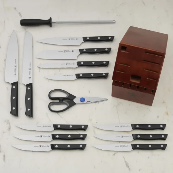 15-Piece Stainless Steel German Knife Block Set - Image 2