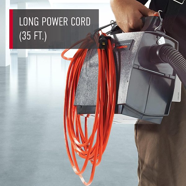 Commercial PORTAPOWER Lightweight Canister Vacuum Cleaner with Attachments, Portable Carriable Handheld Small Professional Grade Bagged, 8 Pounds, CH30000, Black - Image 4