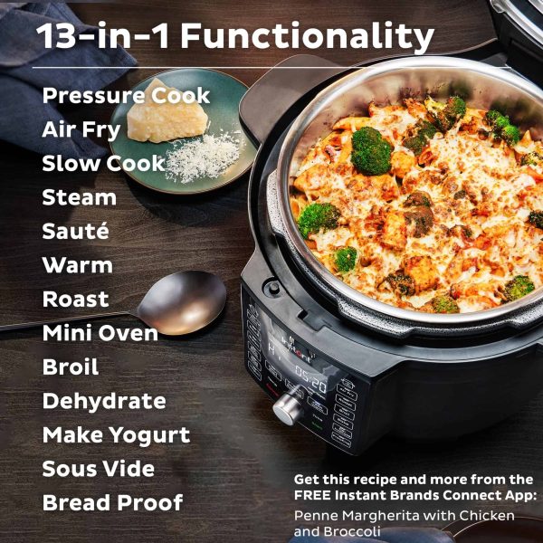 Pot Duo Crisp Ultimate Lid   13-in-1 Air Fryer and Pressure Cooker Combo, 6.5 Quart, App with 800+ Recipes - Image 7
