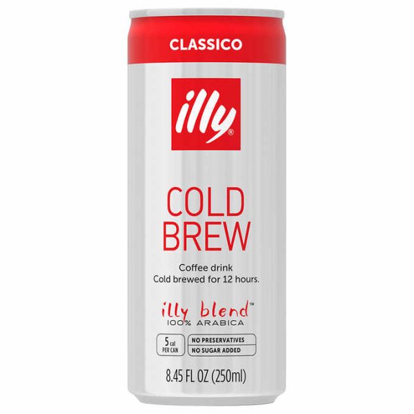 Illy Cold Brew Coffee Drink, Classico, 8.45 fl oz, 12-count - Image 2