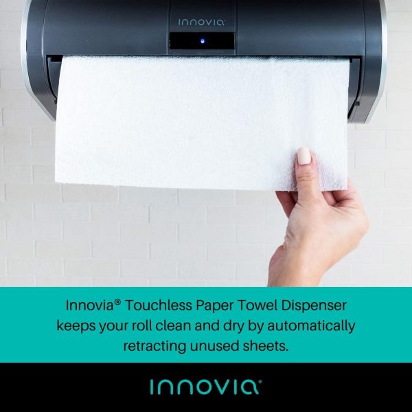 Innovia Automatic Paper Towel Dispenser. Touchless Technology. Works with Most Paper Towel Brands and Sizes. Dispenses The Number of Sheets You Need. White, Under Cabinet Mounted. - Image 4