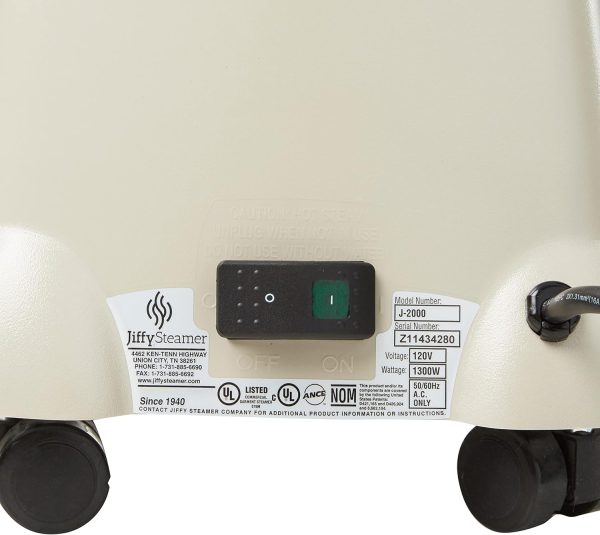 J-2000M Jiffy Garment Steamer with Metal Steam Head, 120 Volt,Beige - Image 4