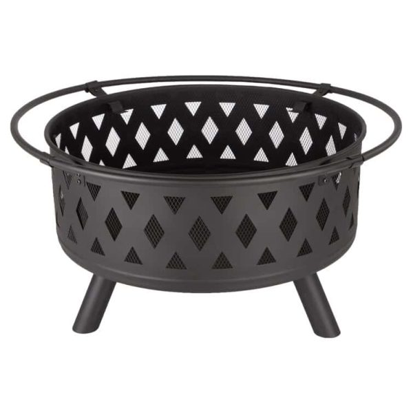 Janzen 20  H x 30  W Steel Wood Burning Outdoor Fire Pit with Lid - Image 9