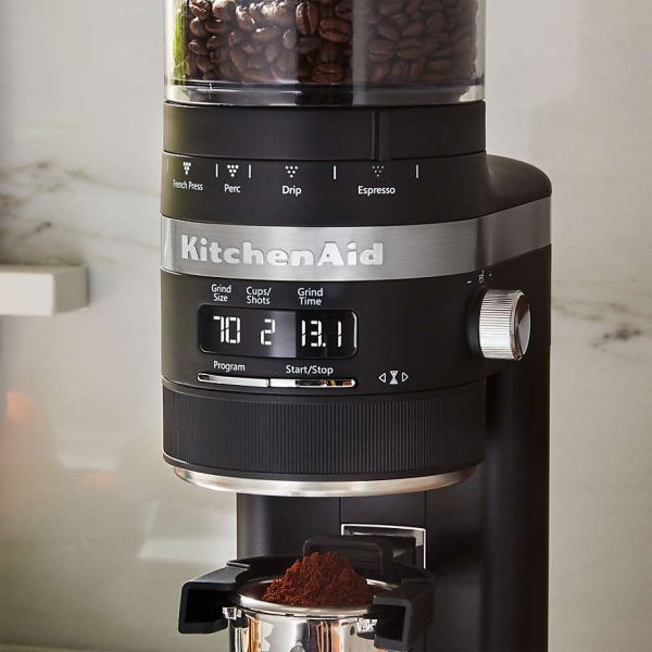 Matte Black Burr Coffee Grinder - Image 8