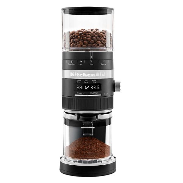Matte Black Burr Coffee Grinder - Image 2