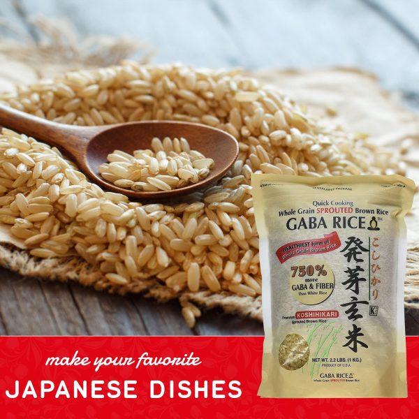 Koshihikari Premium Sprouted Brown Gaba Rice, 2.2 Pound (Pack of 4) - Image 6