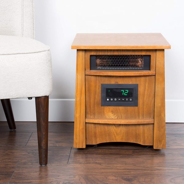 LIFESMART LifePro Corp Lifelux Series Ultimate 8 Element Extra Large Room Infrared Deluxe Wood Cabinet   Remote - Image 2