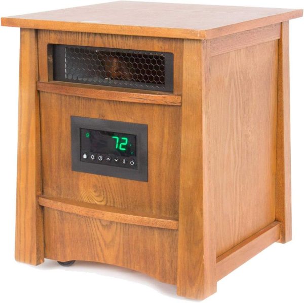 LIFESMART LifePro Corp Lifelux Series Ultimate 8 Element Extra Large Room Infrared Deluxe Wood Cabinet   Remote - Image 6