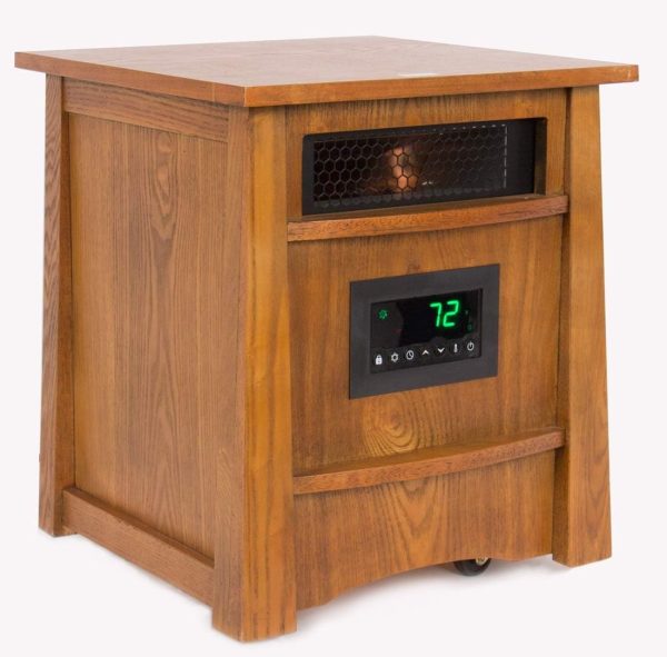 LIFESMART LifePro Corp Lifelux Series Ultimate 8 Element Extra Large Room Infrared Deluxe Wood Cabinet   Remote - Image 8