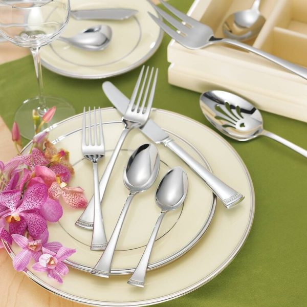Lenox Portola Stainless Steel Flatware   Set of 65 - Image 3