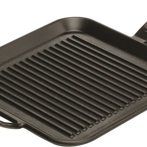 12 Inch Seasoned Cast Iron Grill Pan; Design-Forward Cookware